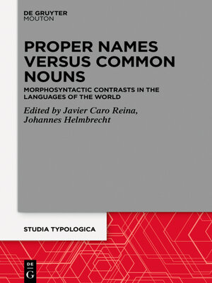 cover image of Proper Names versus Common Nouns